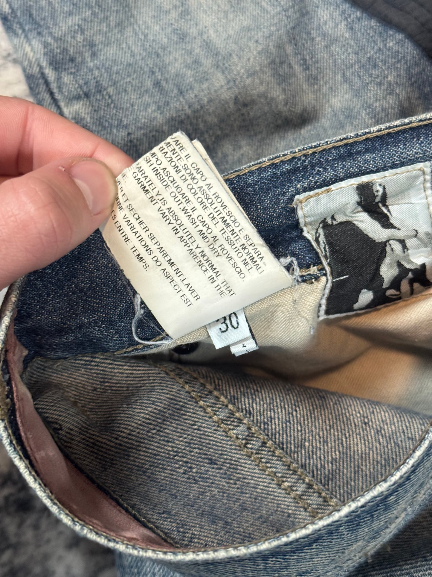 FW07 “Exploder” Rick Owens Blue Biker Denim