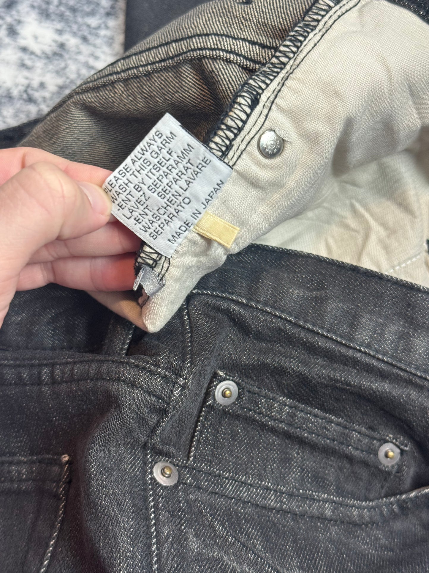 AW03 Dior Homme Clawmark Denim