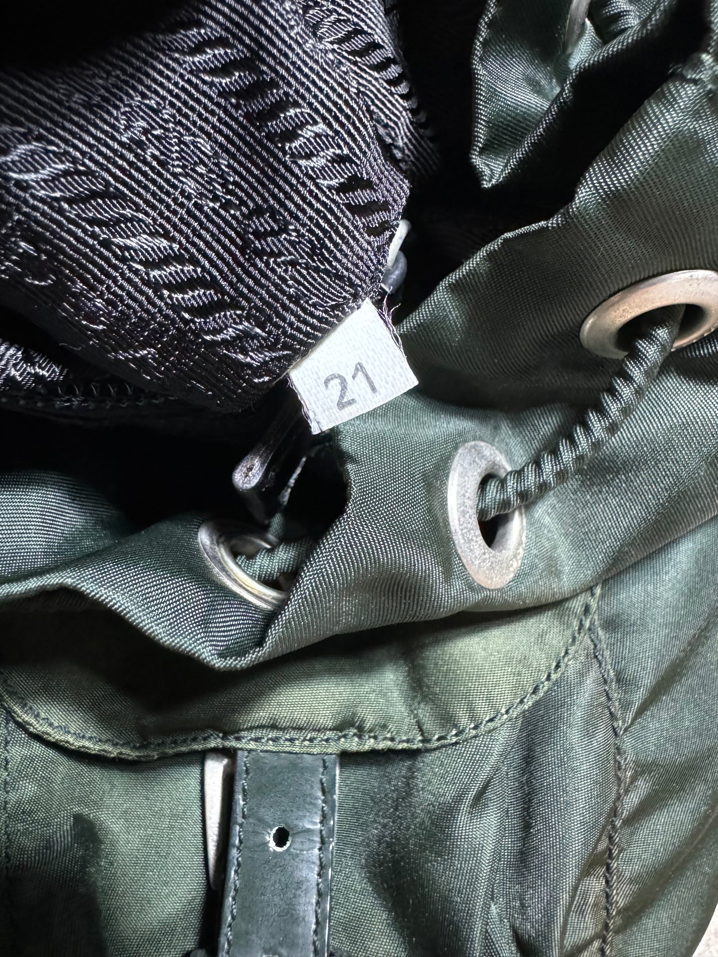 Prada Dark Green Backpack