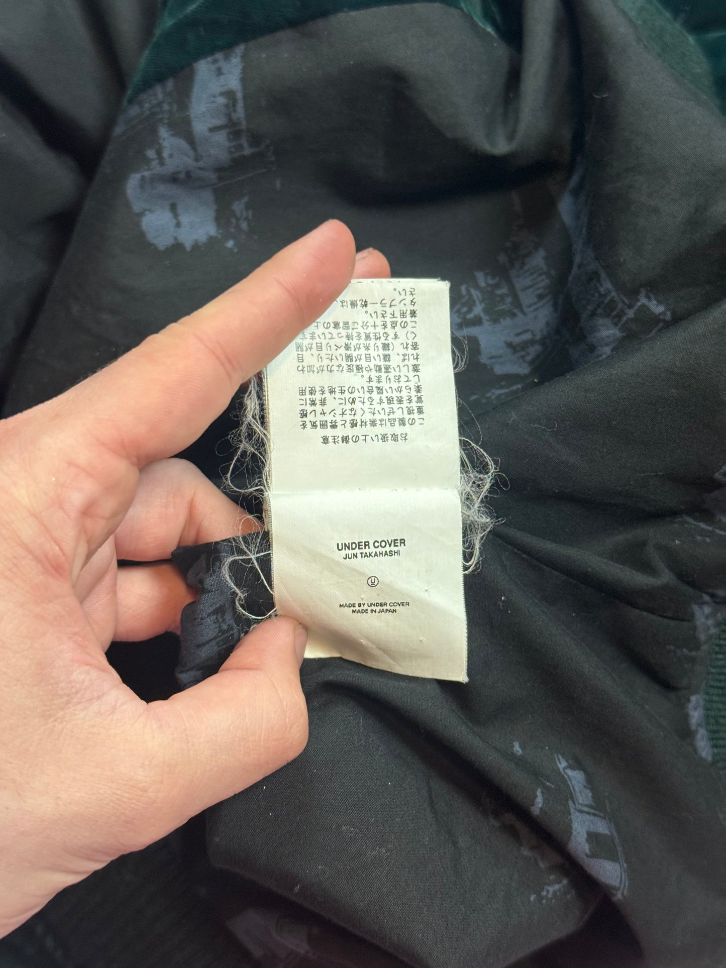 AW02 Undercover Green Rebel Gods Jacket