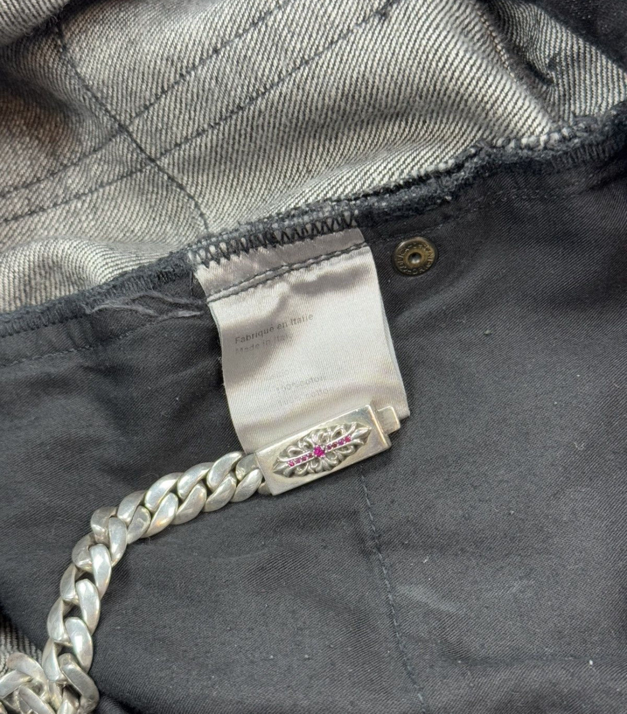 SS04 Dior Homme Strip Denim