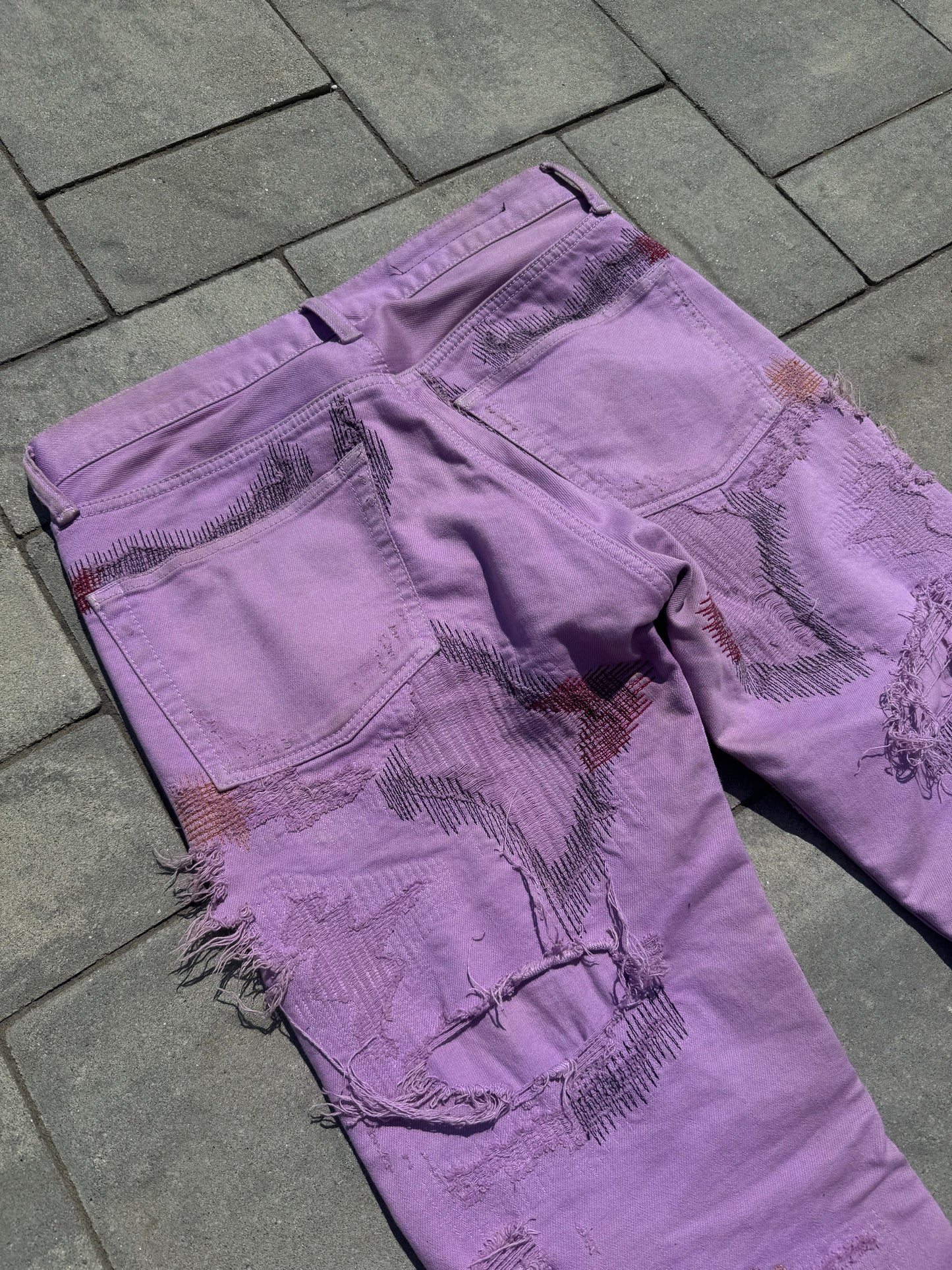 Playboi Carti Vlone 1 of 1 Purple Scab Denim