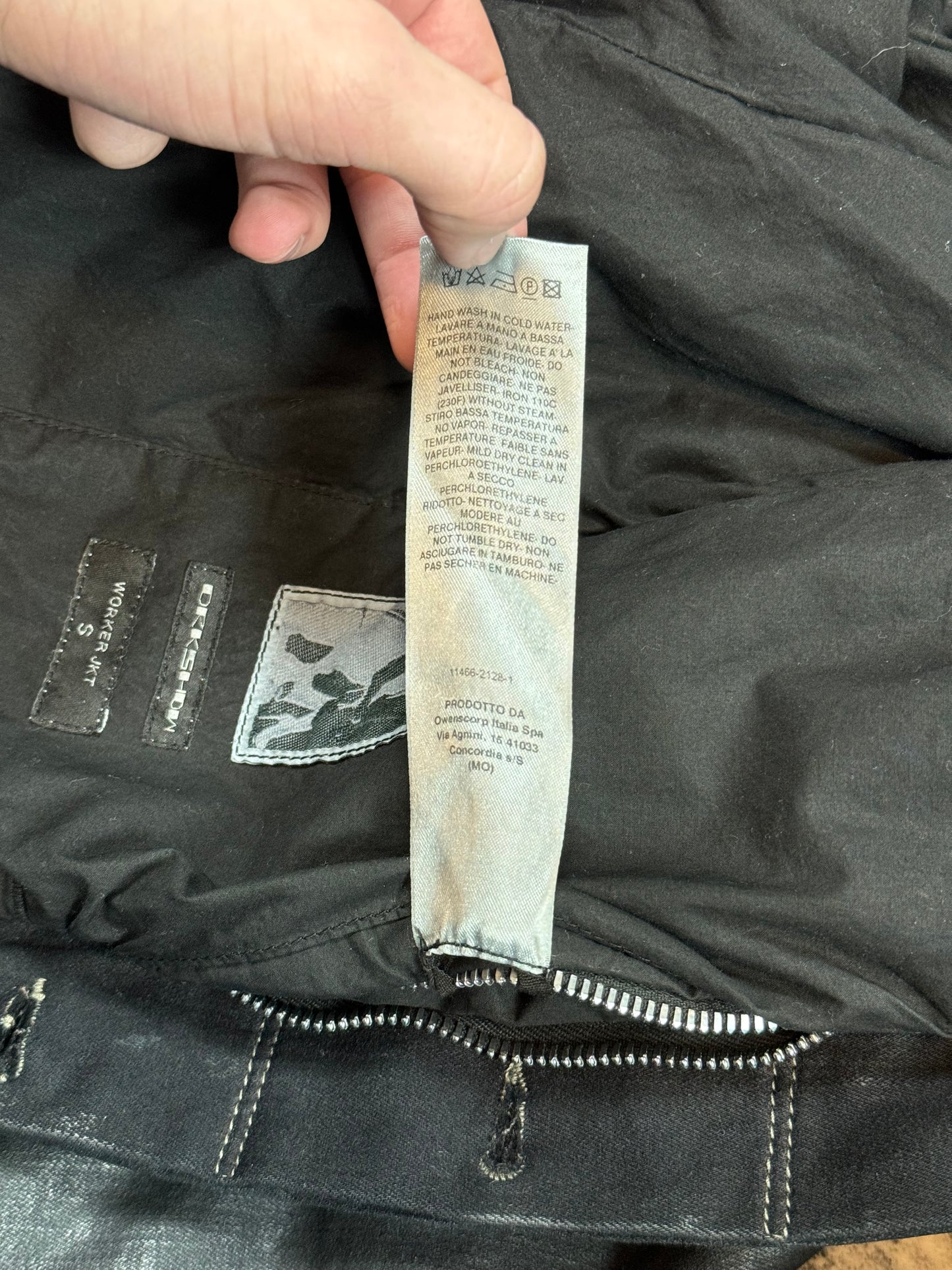 Rick Owens Waxed Denim Worker Jacket