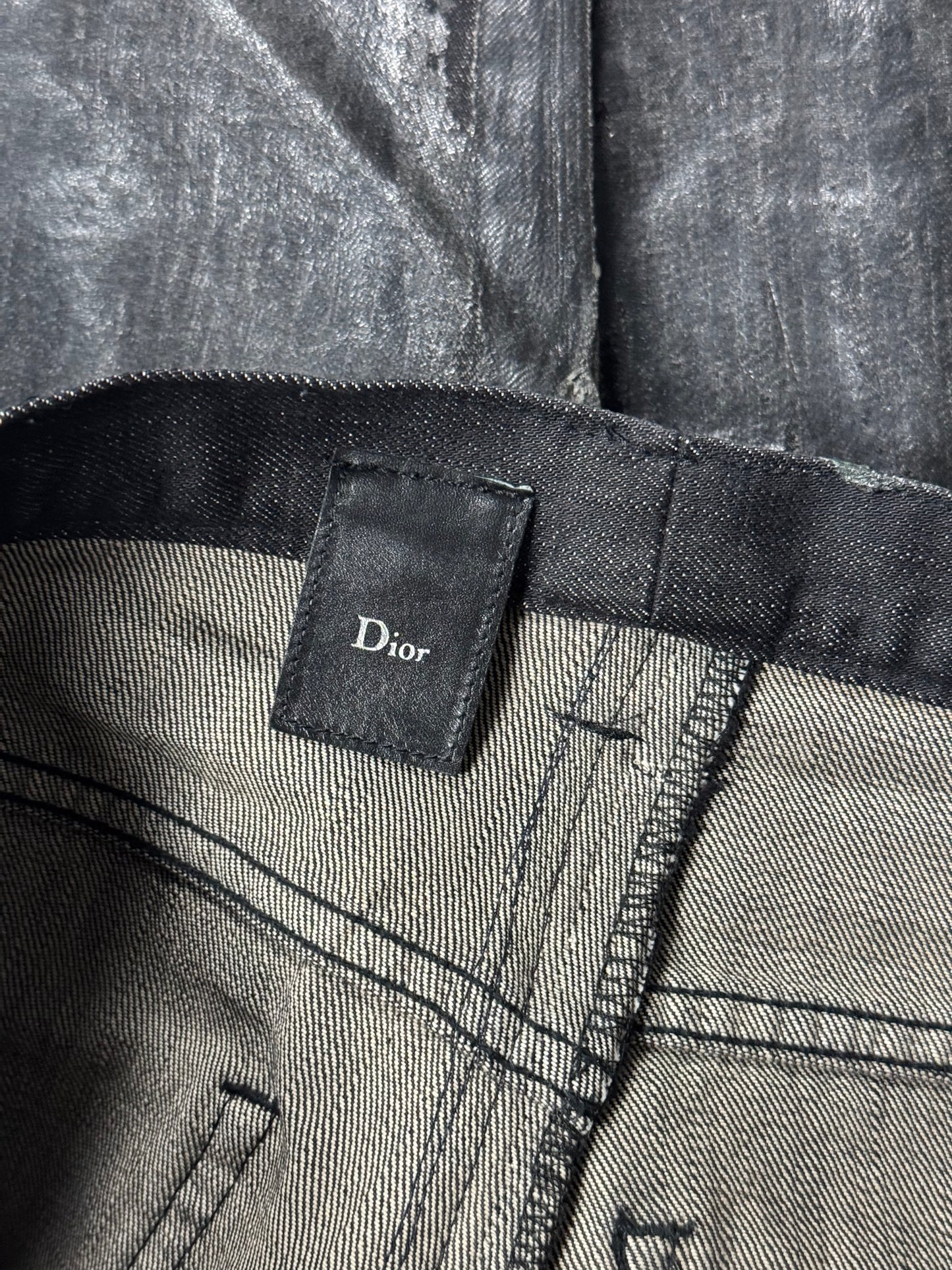 AW03 Dior Homme Luster Waxed Denim