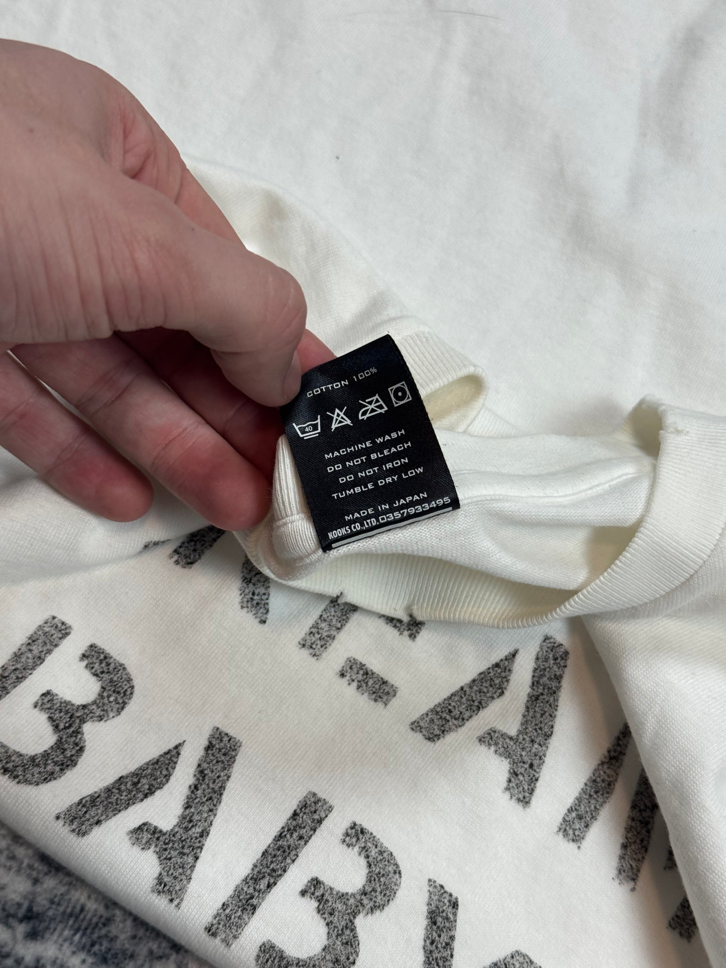 SS04 Number Nine “Dream Baby Dream” Tee