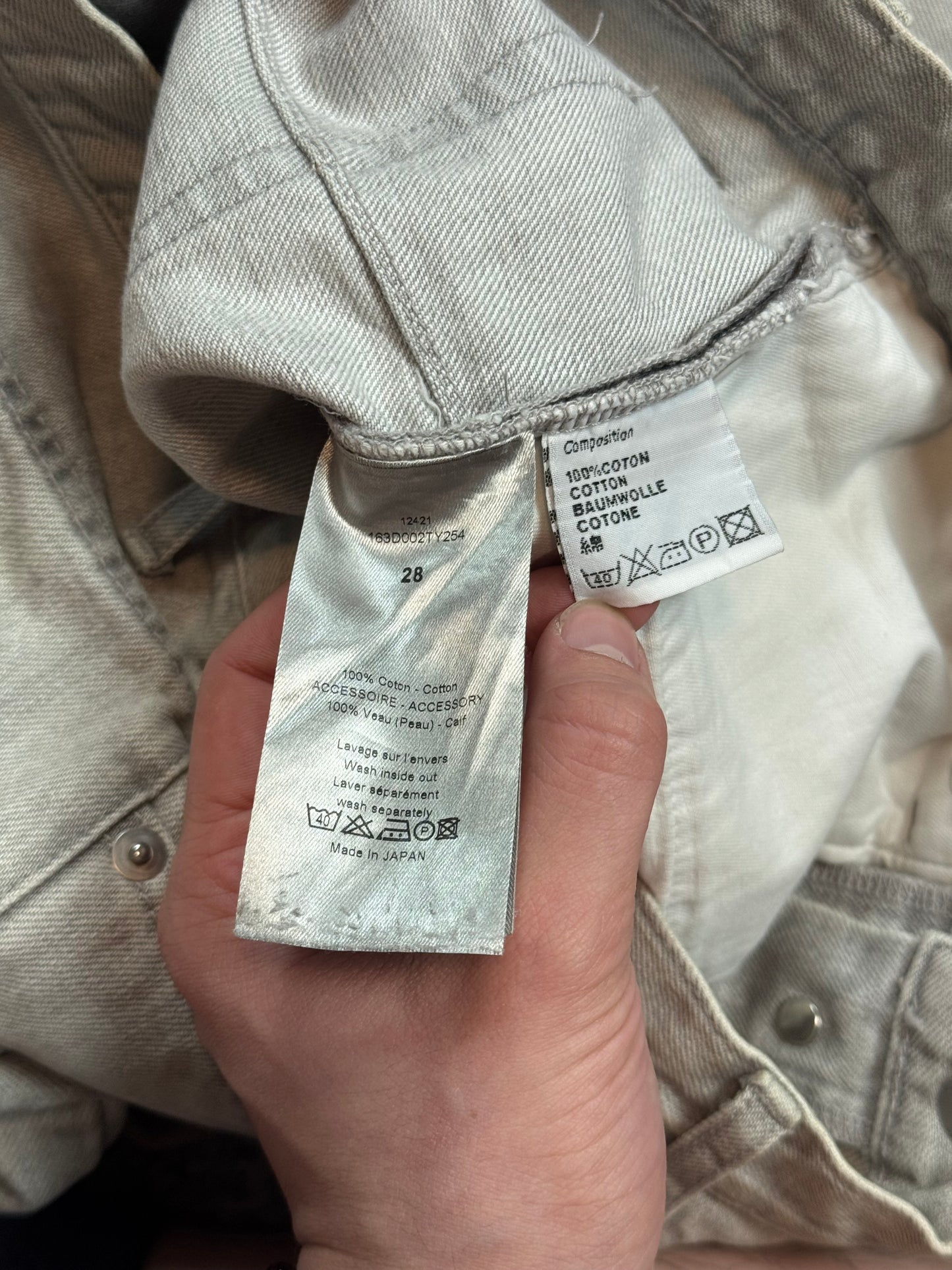 Dior Homme Neutral Grey Skinny Denim