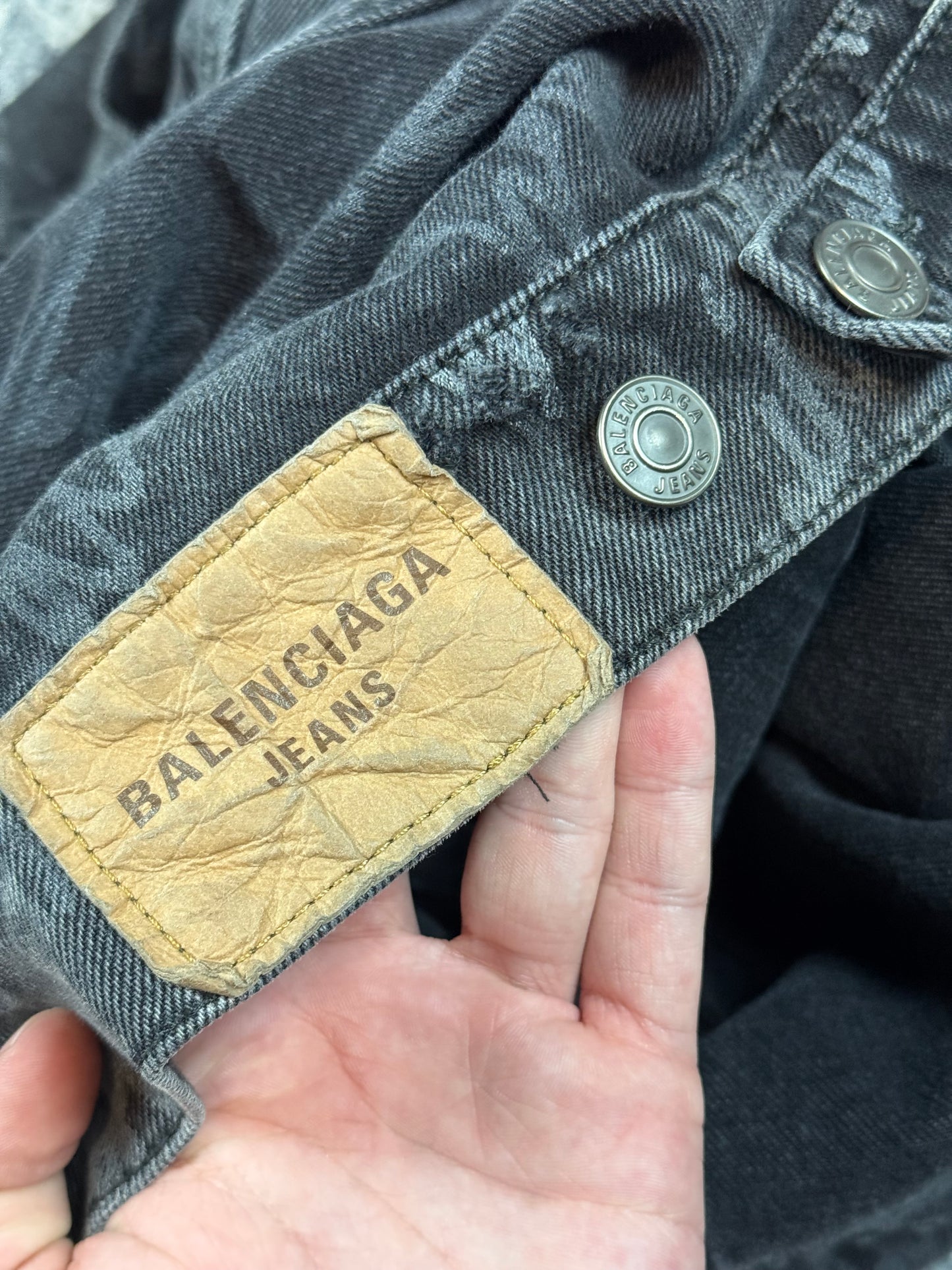 Balenciaga Script Denim Jacket