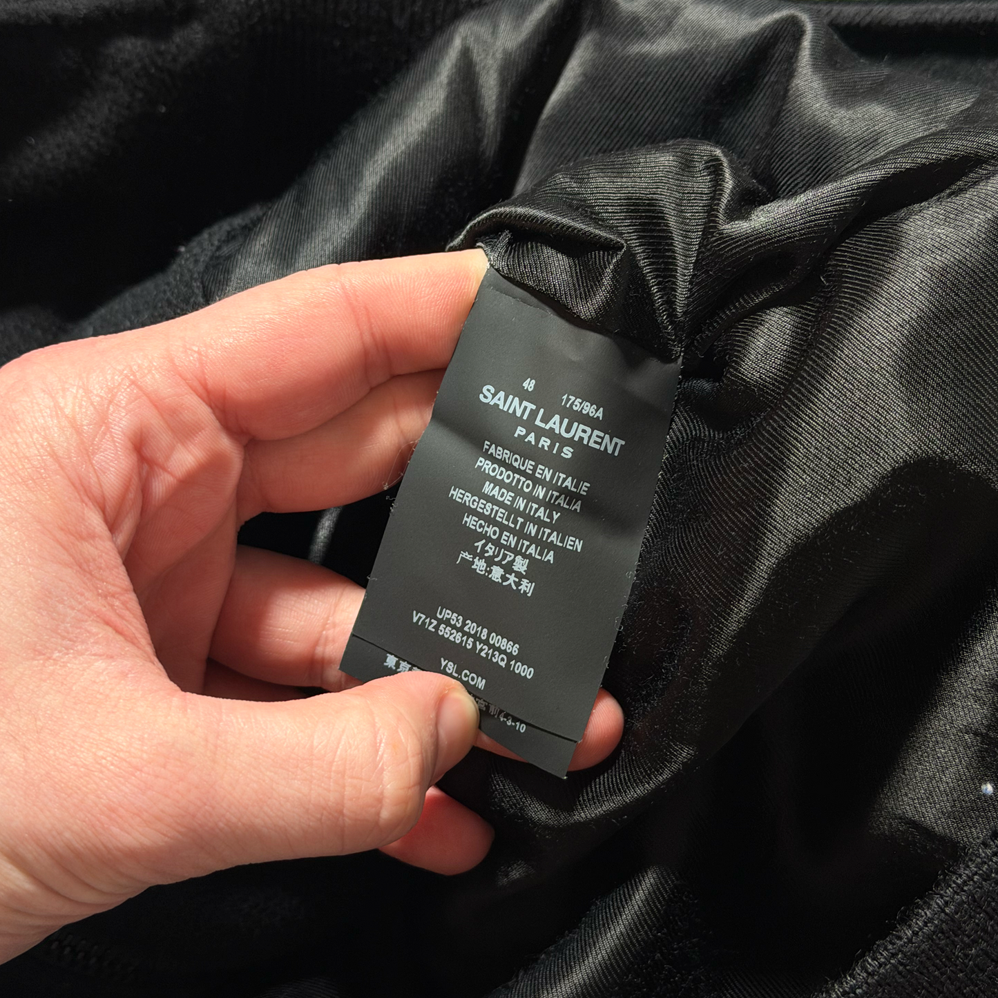 2018 Saint Laurent Leather Trimmed Jacket