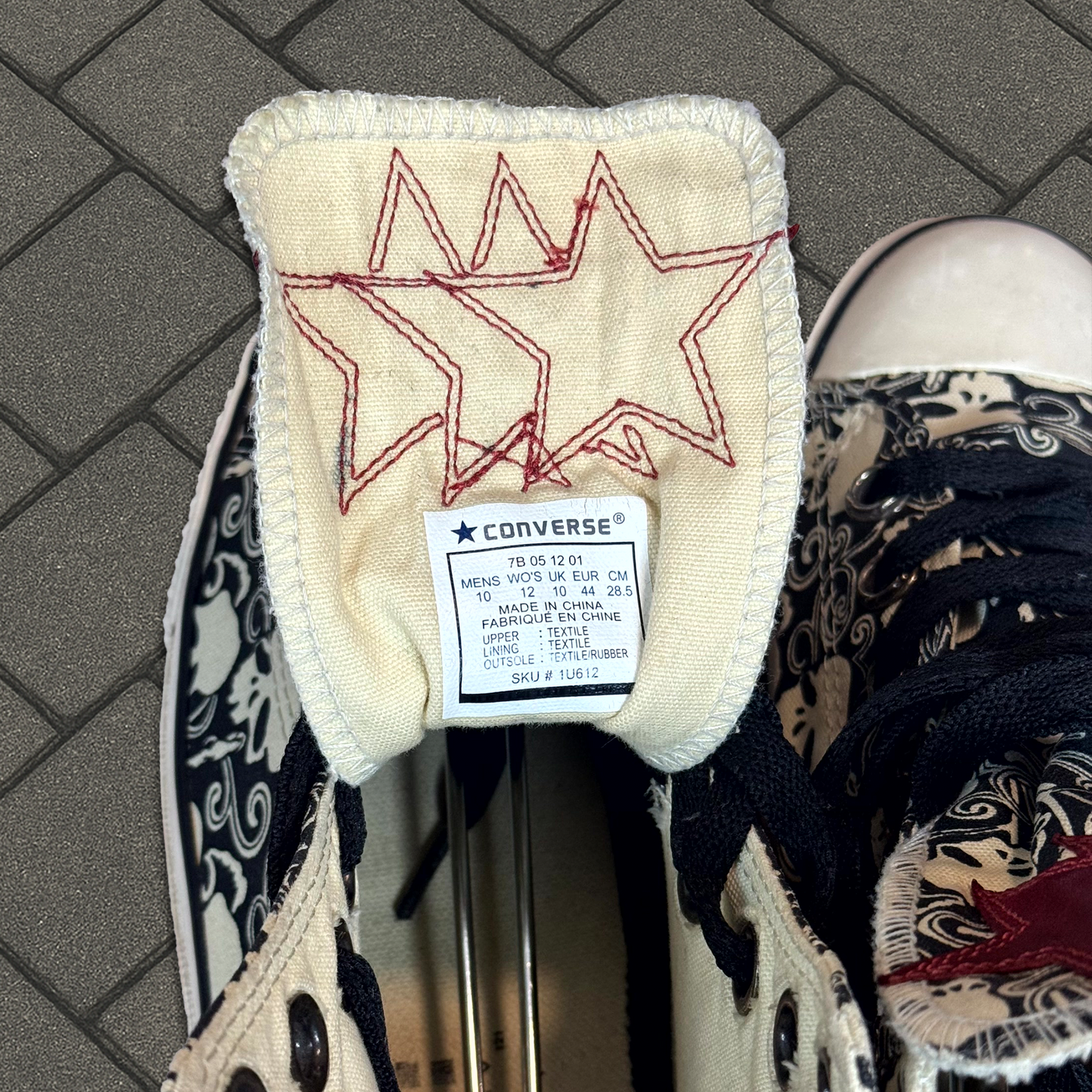 Chrome Hearts Star Patch Skull Converse