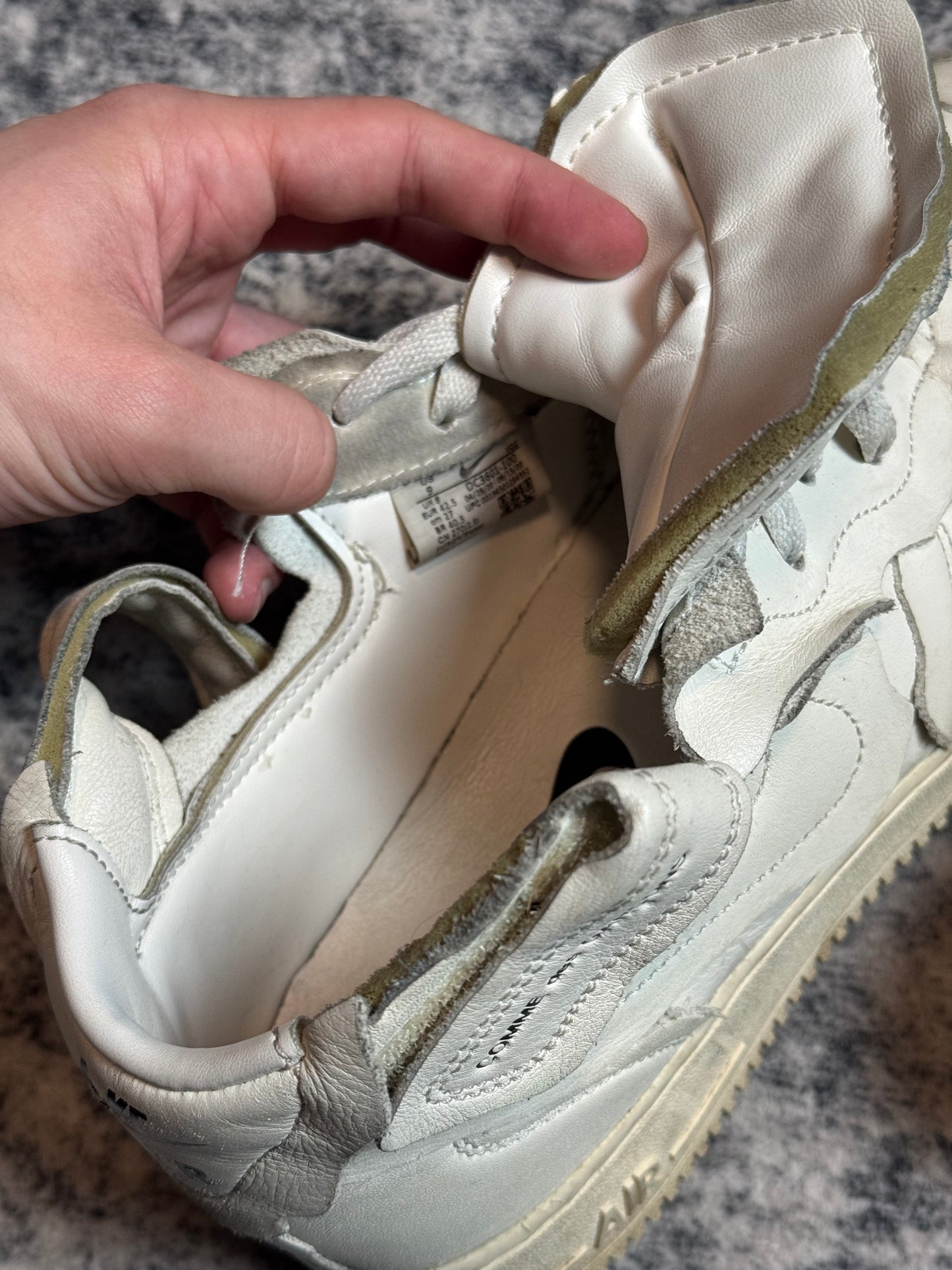 CDG White Air Force 1