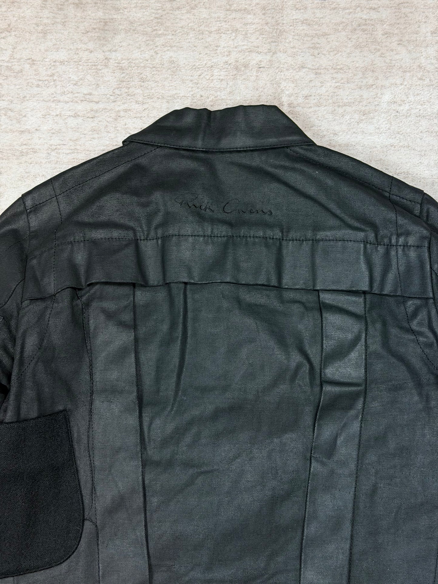 SS03 Rick Owens Suckerball Waxed Denim Jacket