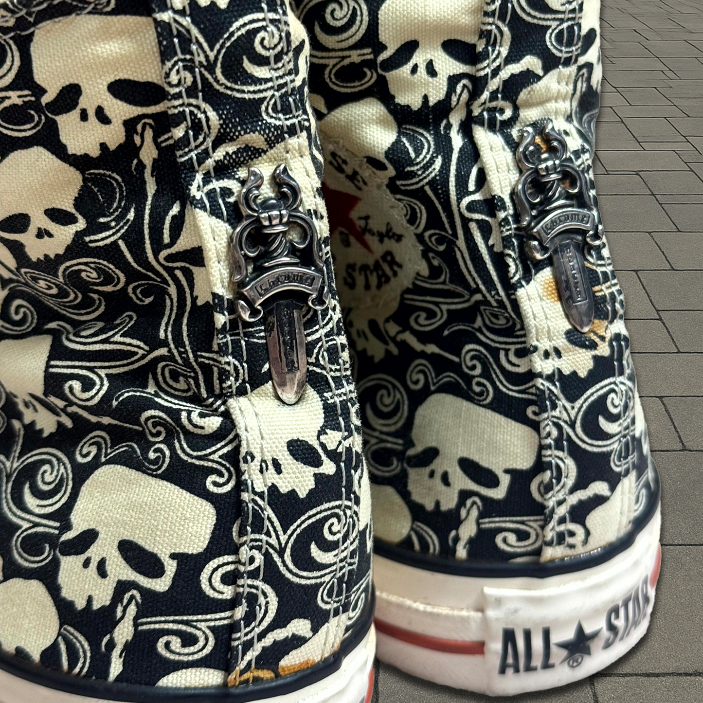 Chrome Hearts Star Patch Skull Converse