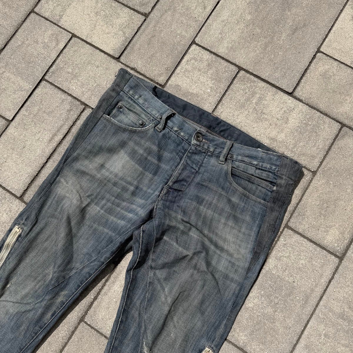 SS09 Rick Owens Eggwash Banana Cut Denim