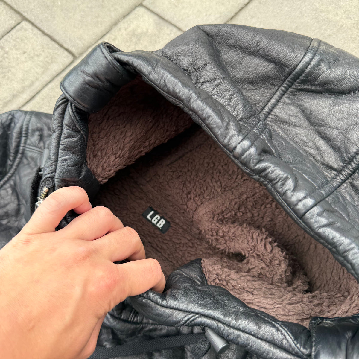 Le Grande Bleu Deer Leather Parka