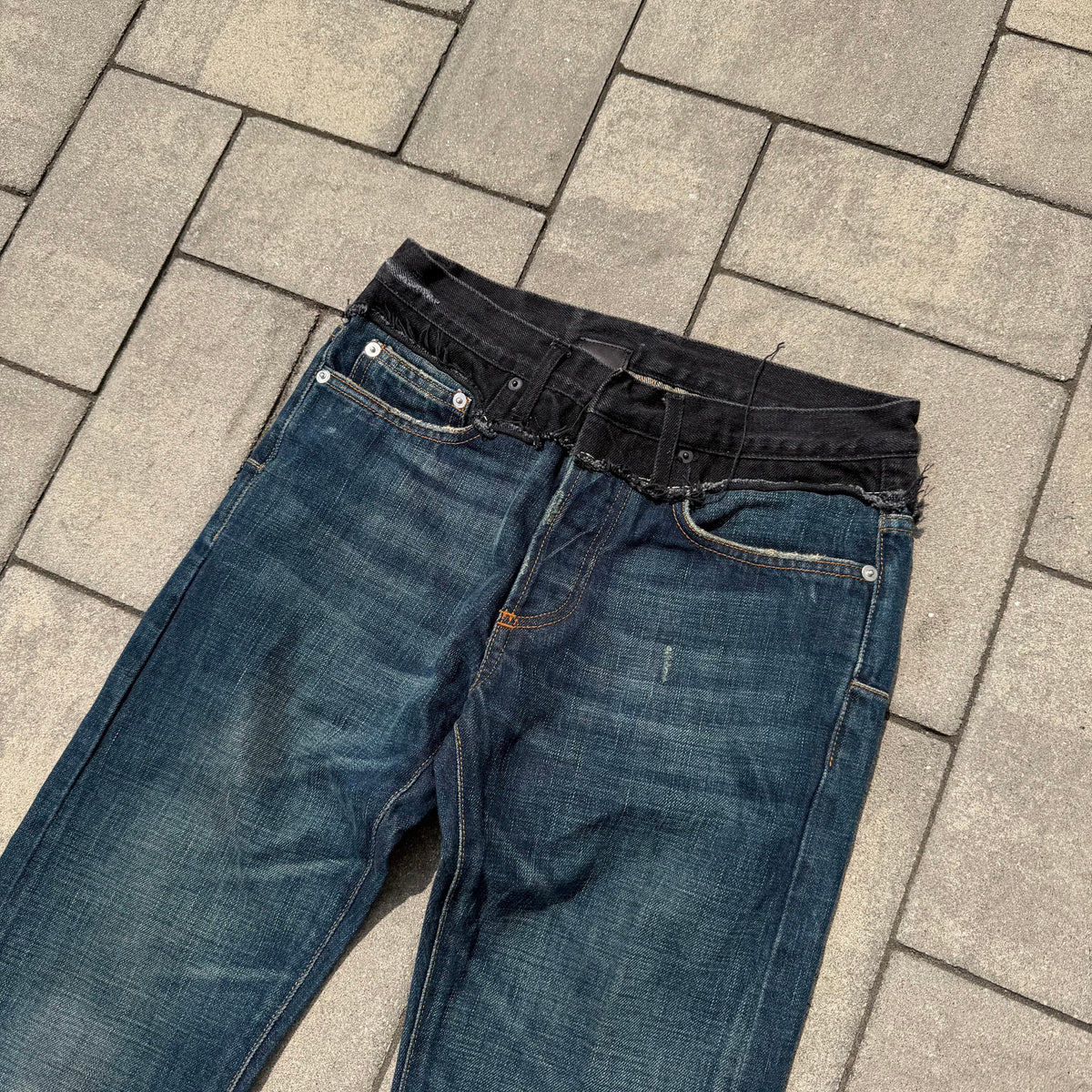AW06 Dior Homme Bootcut Cummerbund Denim