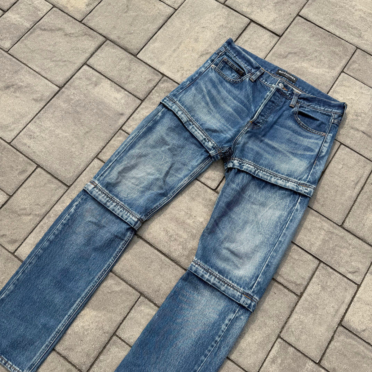 SS18 Balenciaga Blue Convertible Denim