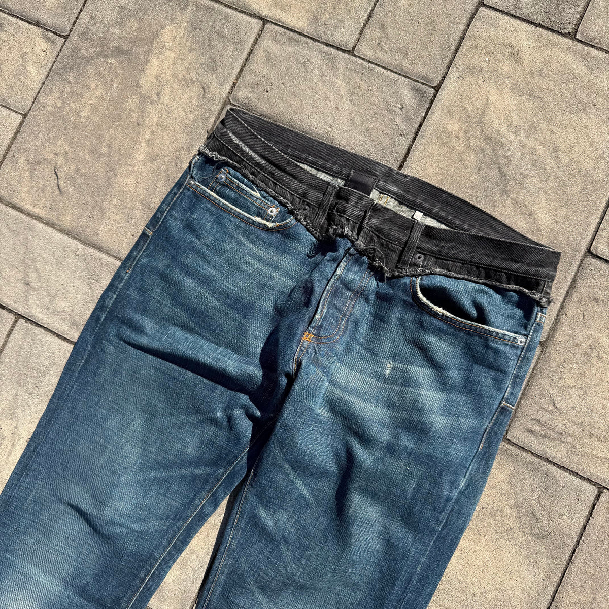 AW06 Dior Homme Blue Cummerbund Denim