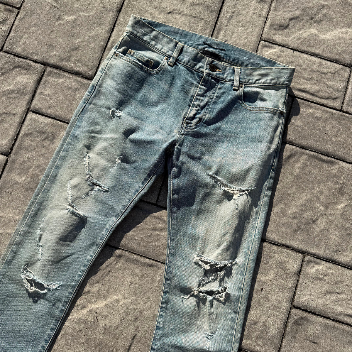 2016 Saint Laurent D02 Crash Denim