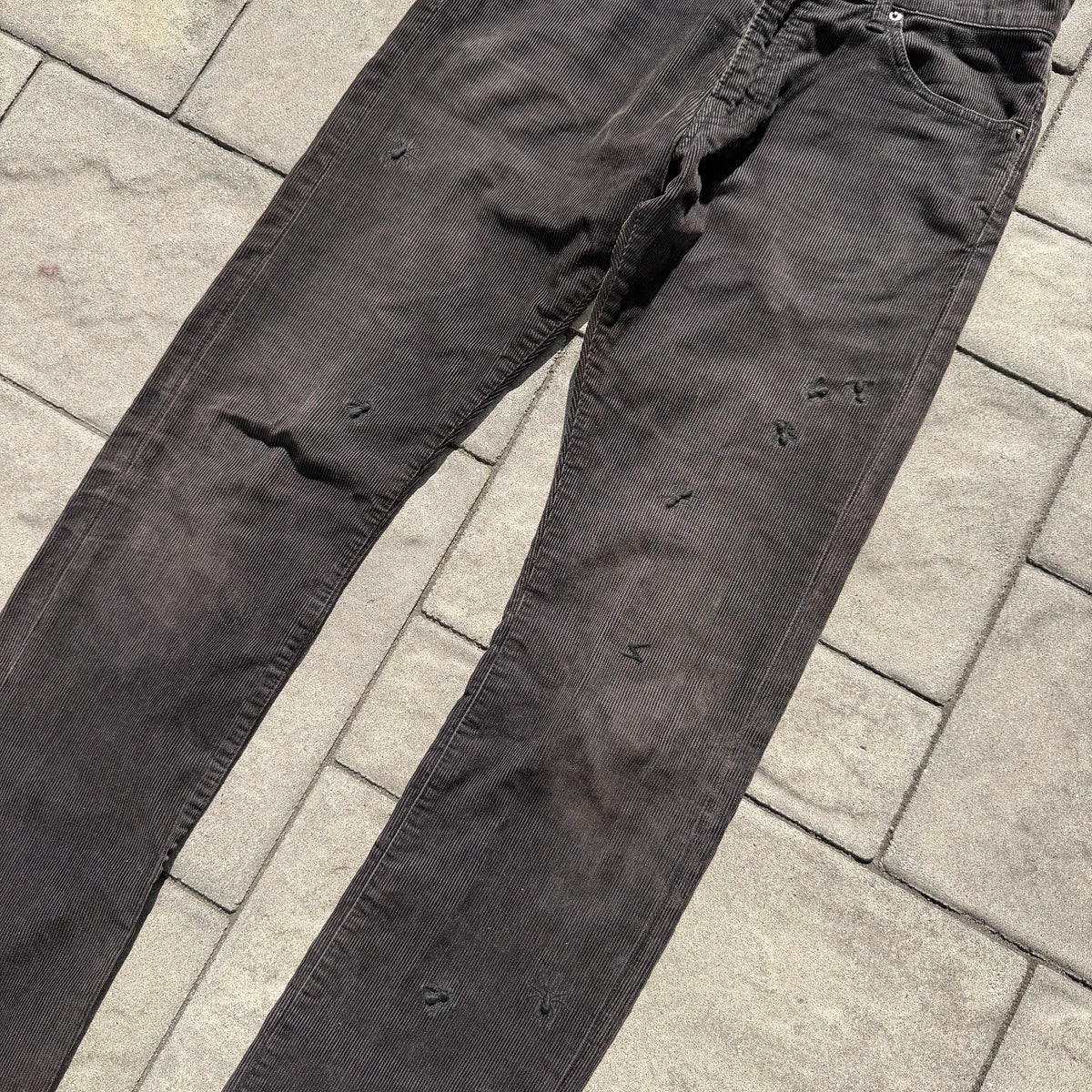 AW06 Undercover Black Corduroy Bug Pants