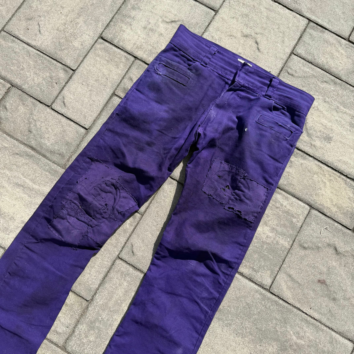 Miju Repairs Purple Only Wanted To Be Loved Denim