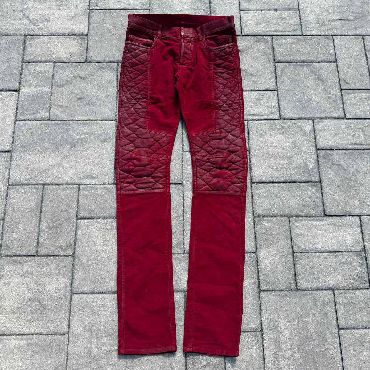 Balmain Red Snake Pants