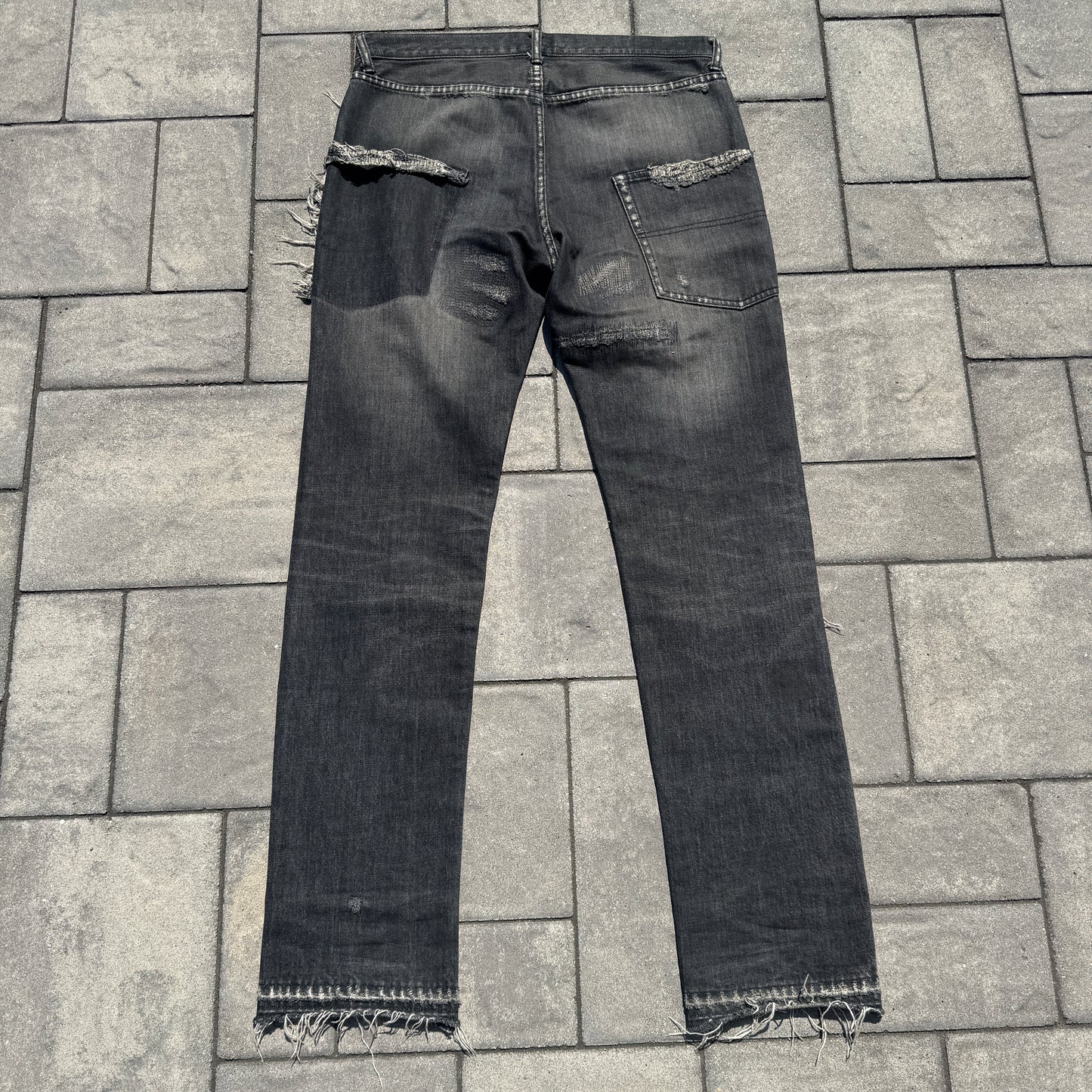AW04 Undercover Yellow Yarn 64 Denim