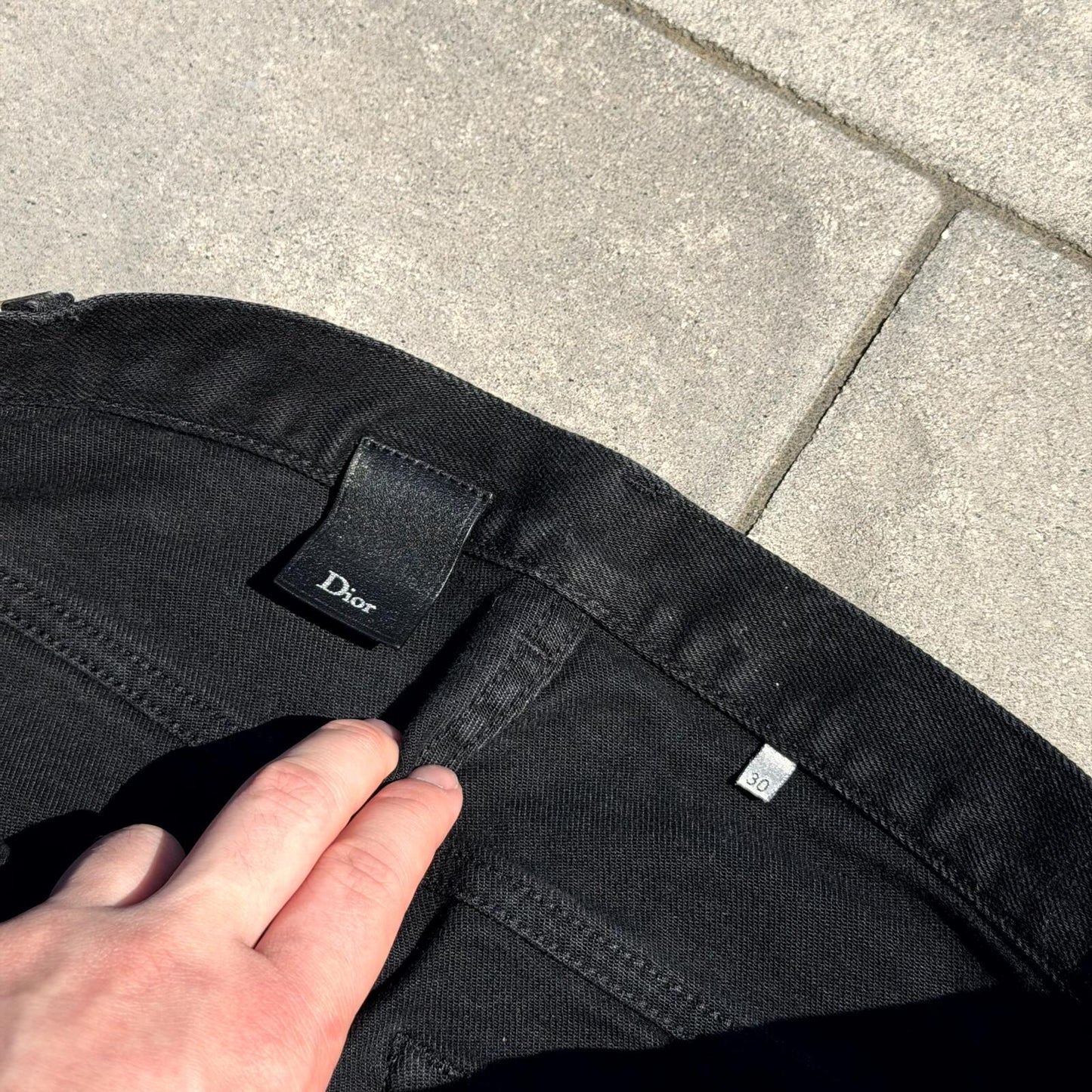 AW16 Dior Homme Red Stitch Denim
