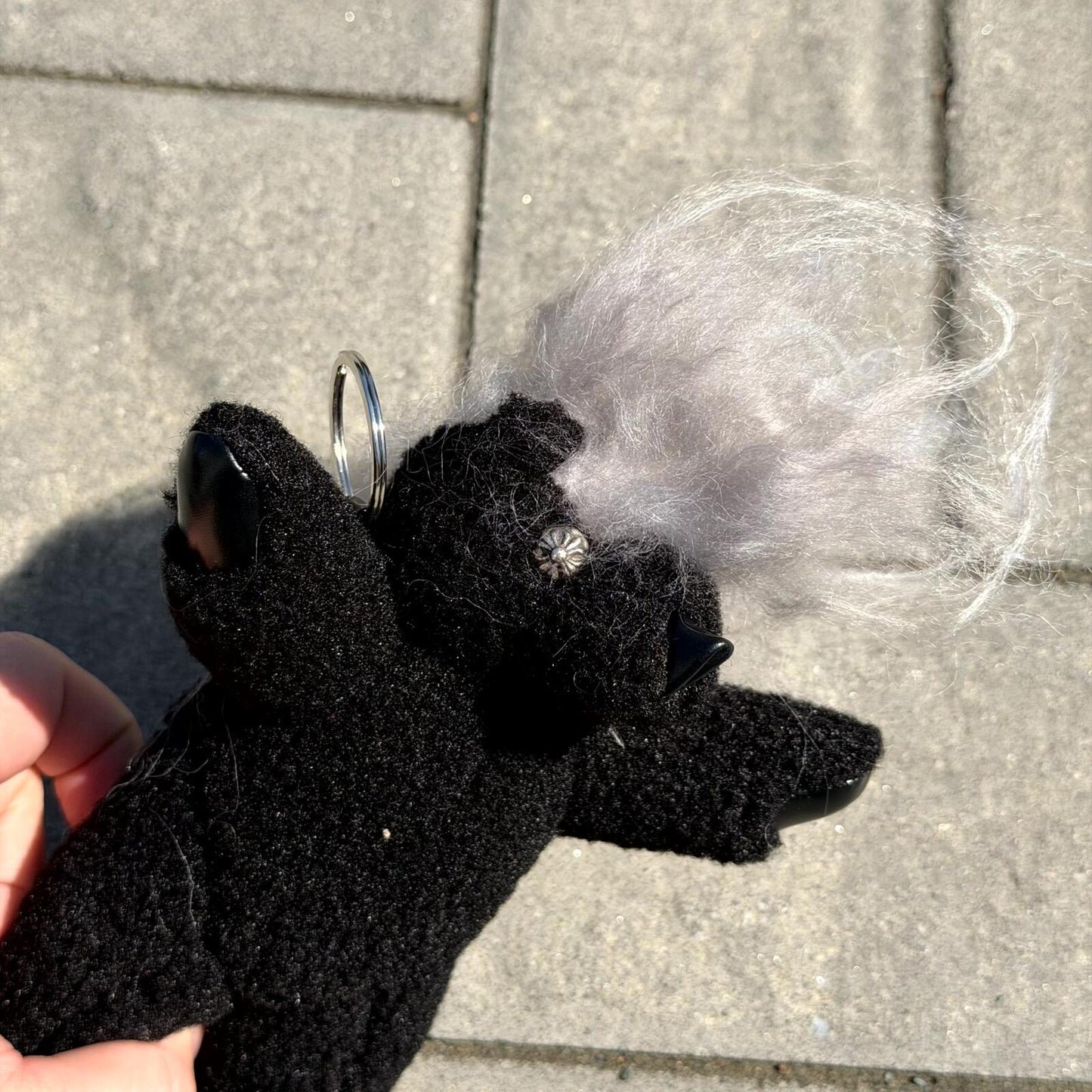 Chrome Hearts Teddy Bear Keychain