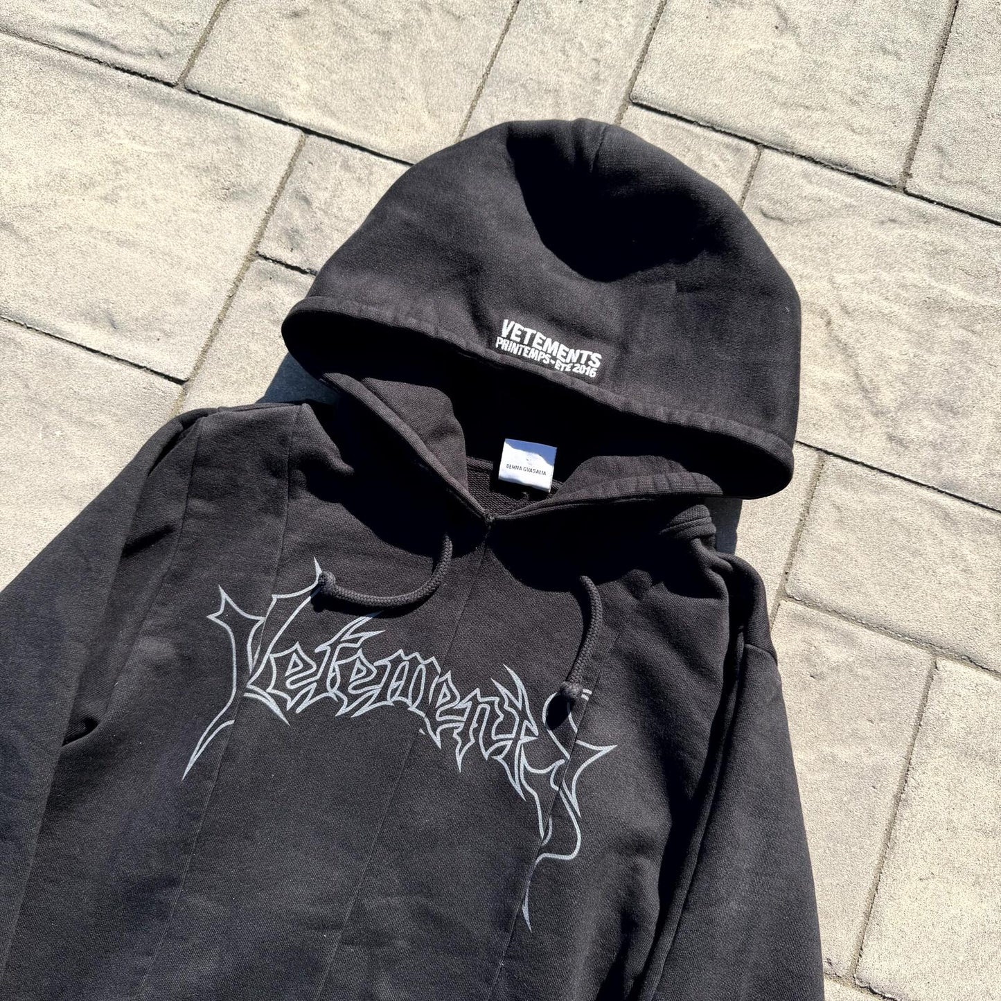 AW16 Vetements Reconstructed Metal Hoodie