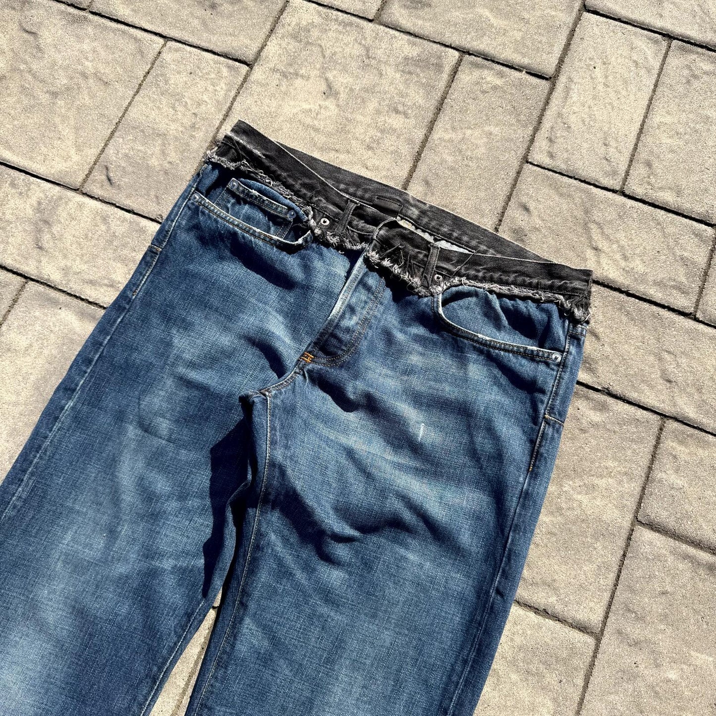 AW06 Dior Homme Cummerbund Denim