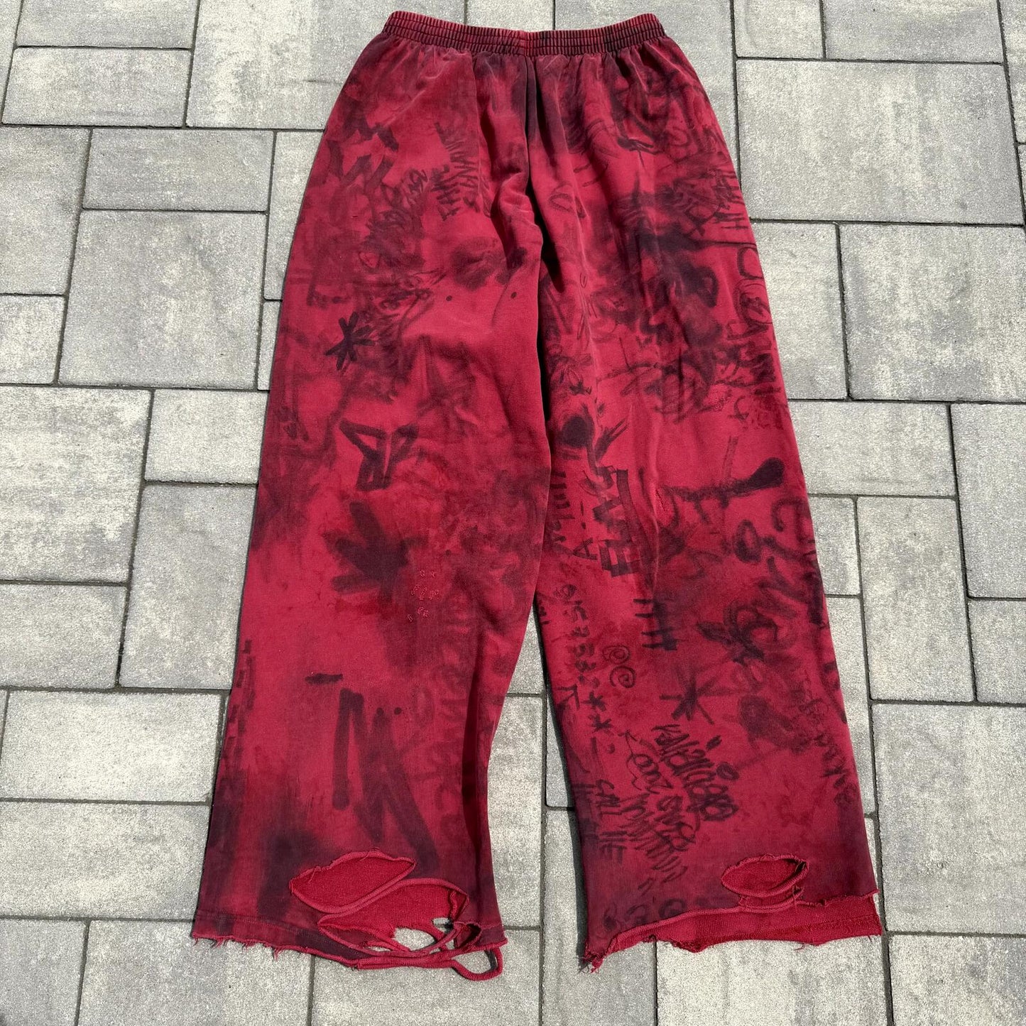 SS23 Balenciaga Red Skater Sweatpants