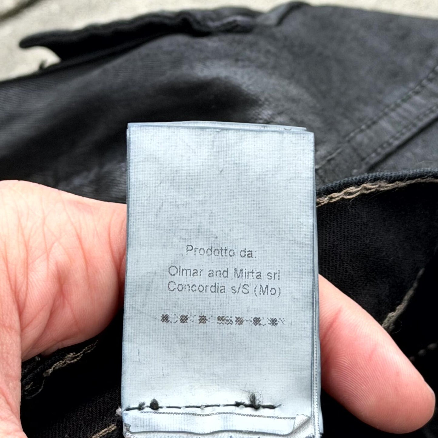 FW13 Rick Owens Black SBW Wax Memphis Cut Denim