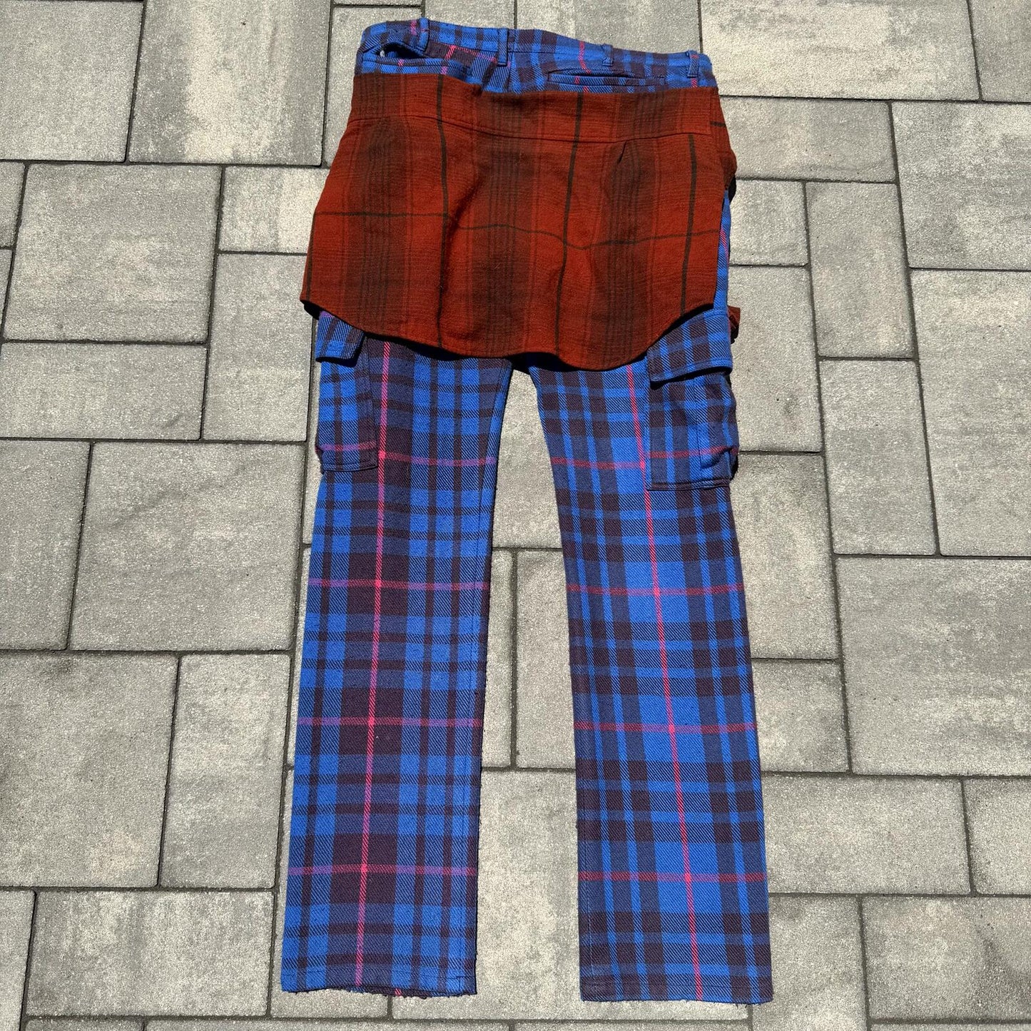 AW03 Undercover Plaid Paperdoll Hybrid Pants