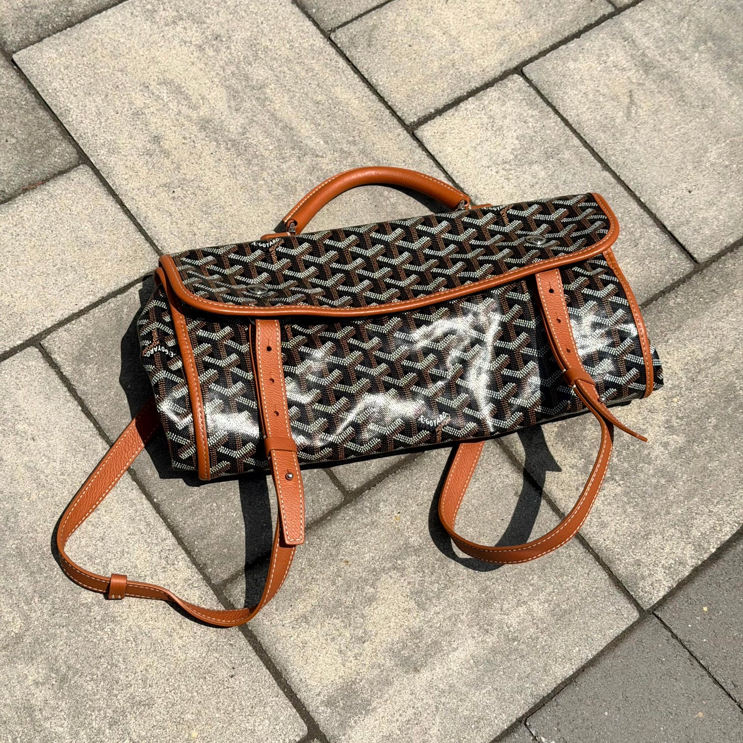Goyard Brown Léger Backpack