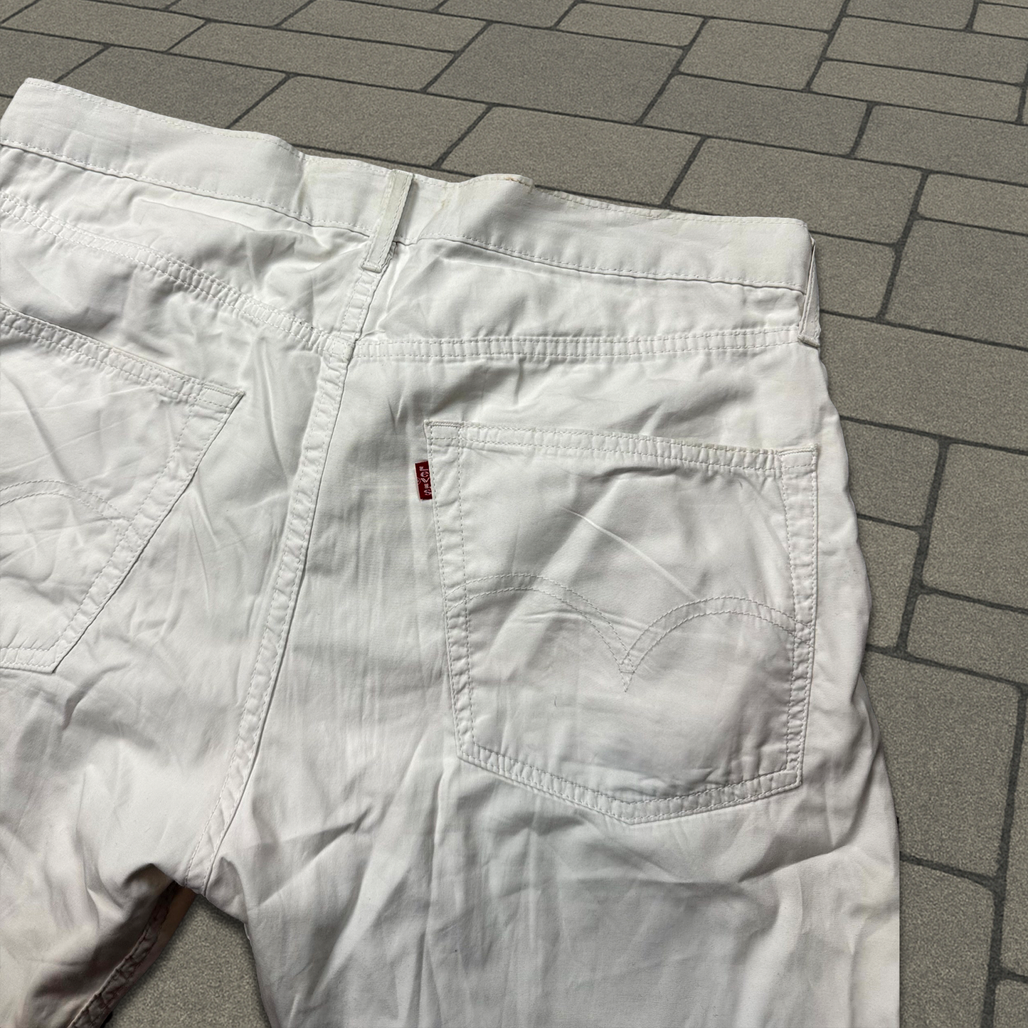 SS02 Junya Watanabe White Poem Pants