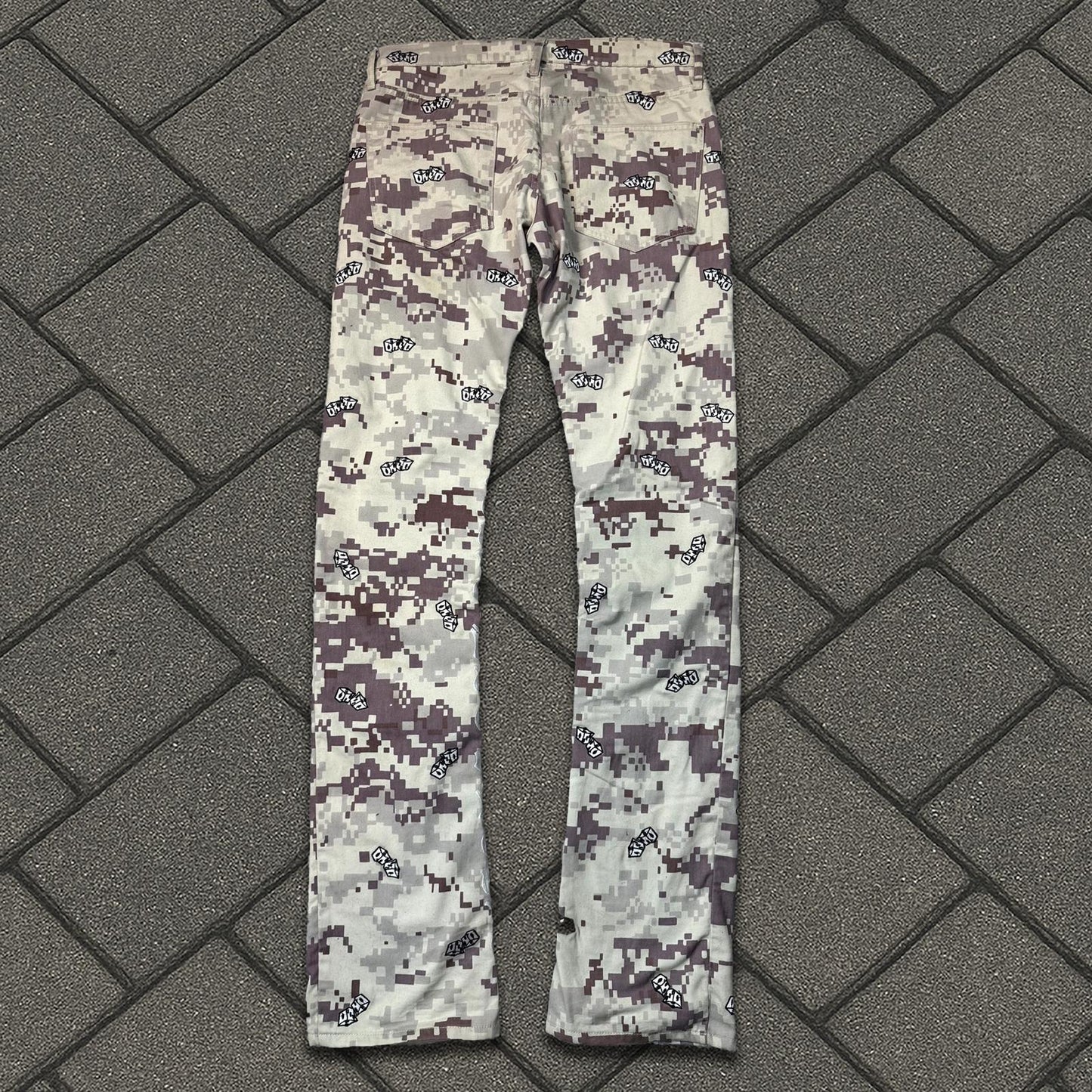 Vlone Digital Camo Desert Old English Denim