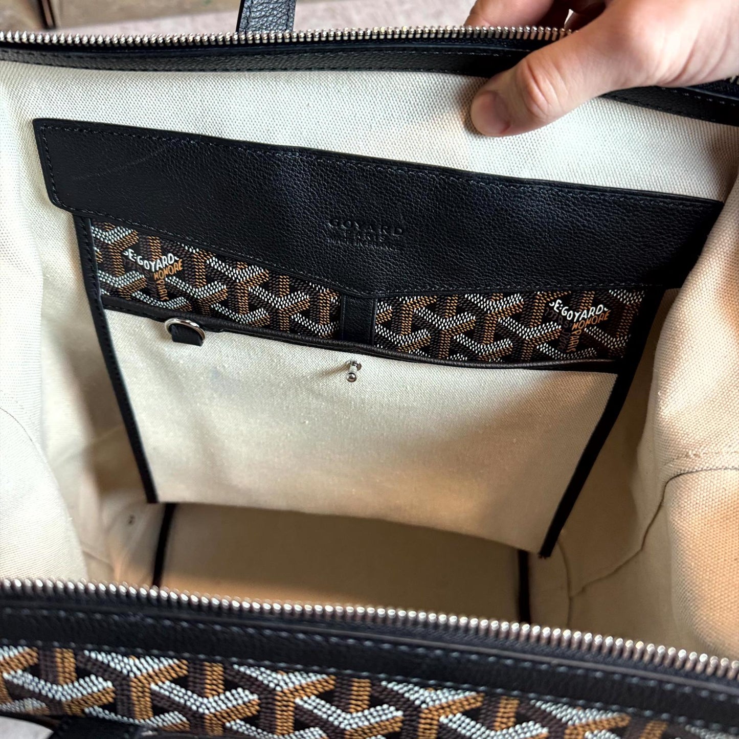 Goyard Black Cisalpine Backpack