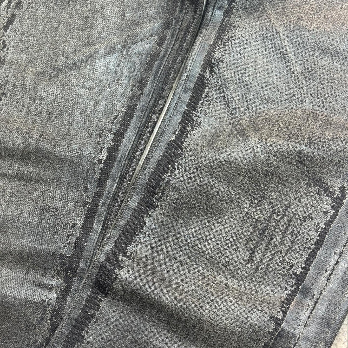 AW08 Dior Homme Black Luster Wax Denim