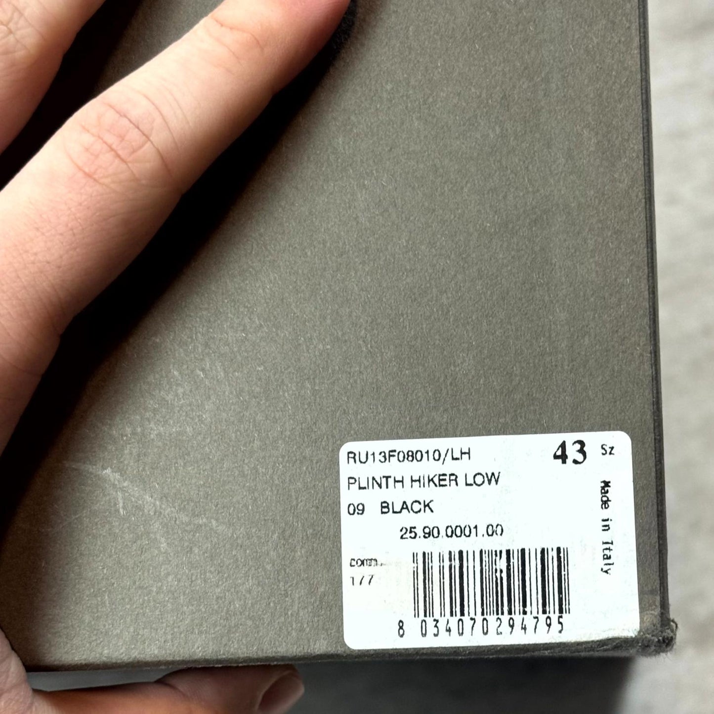 FW13 Rick Owens ‘Plinth’ Black Pony Hair Megatooth Boots