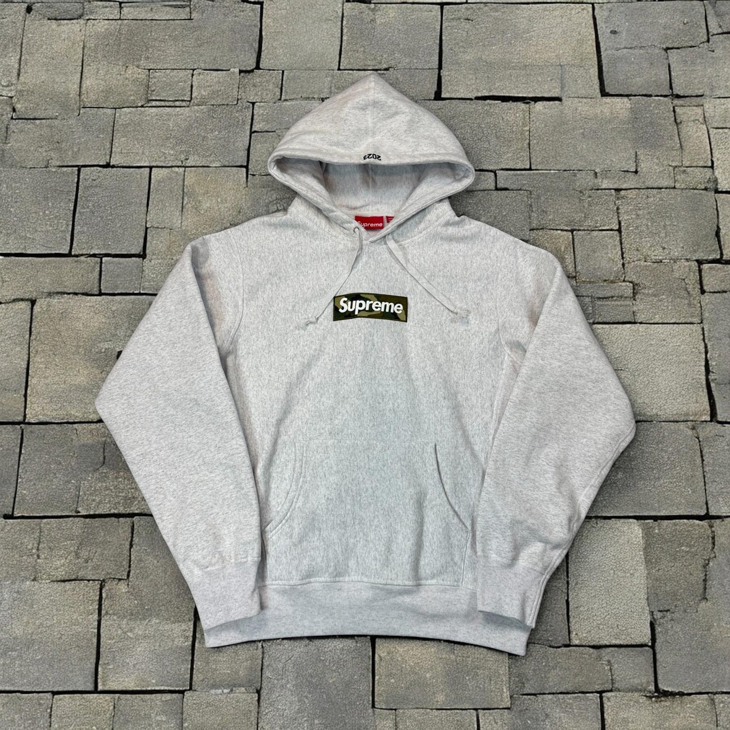 FW23 Supreme Camo Box Logo Hoodie