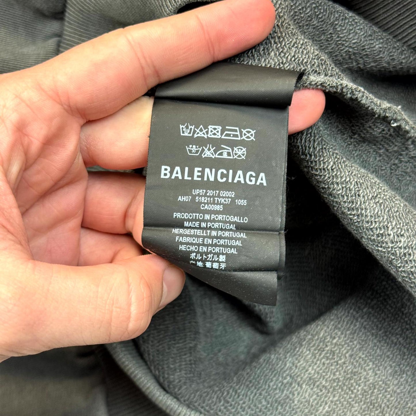 FW17 Balenciaga Paris Oversized Skyline Hoodie