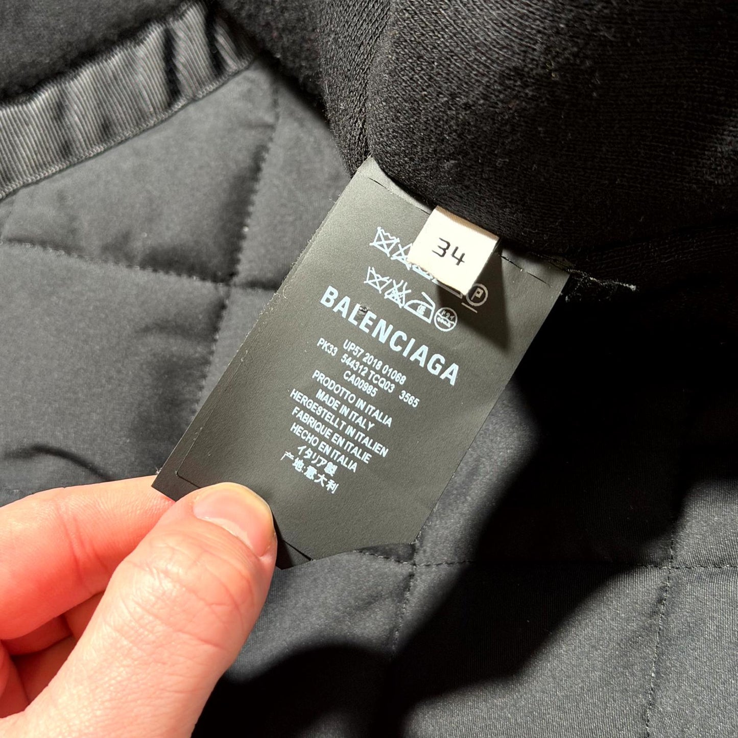 Balenciaga Blue Oversized Parka