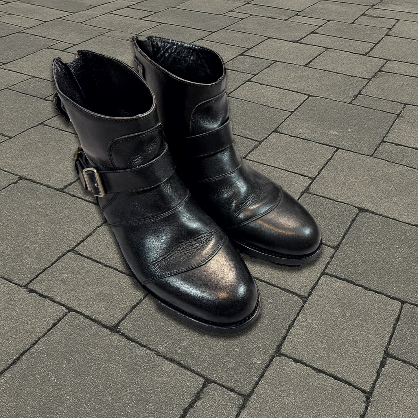 Balmain 3 Strap Engineer Boots