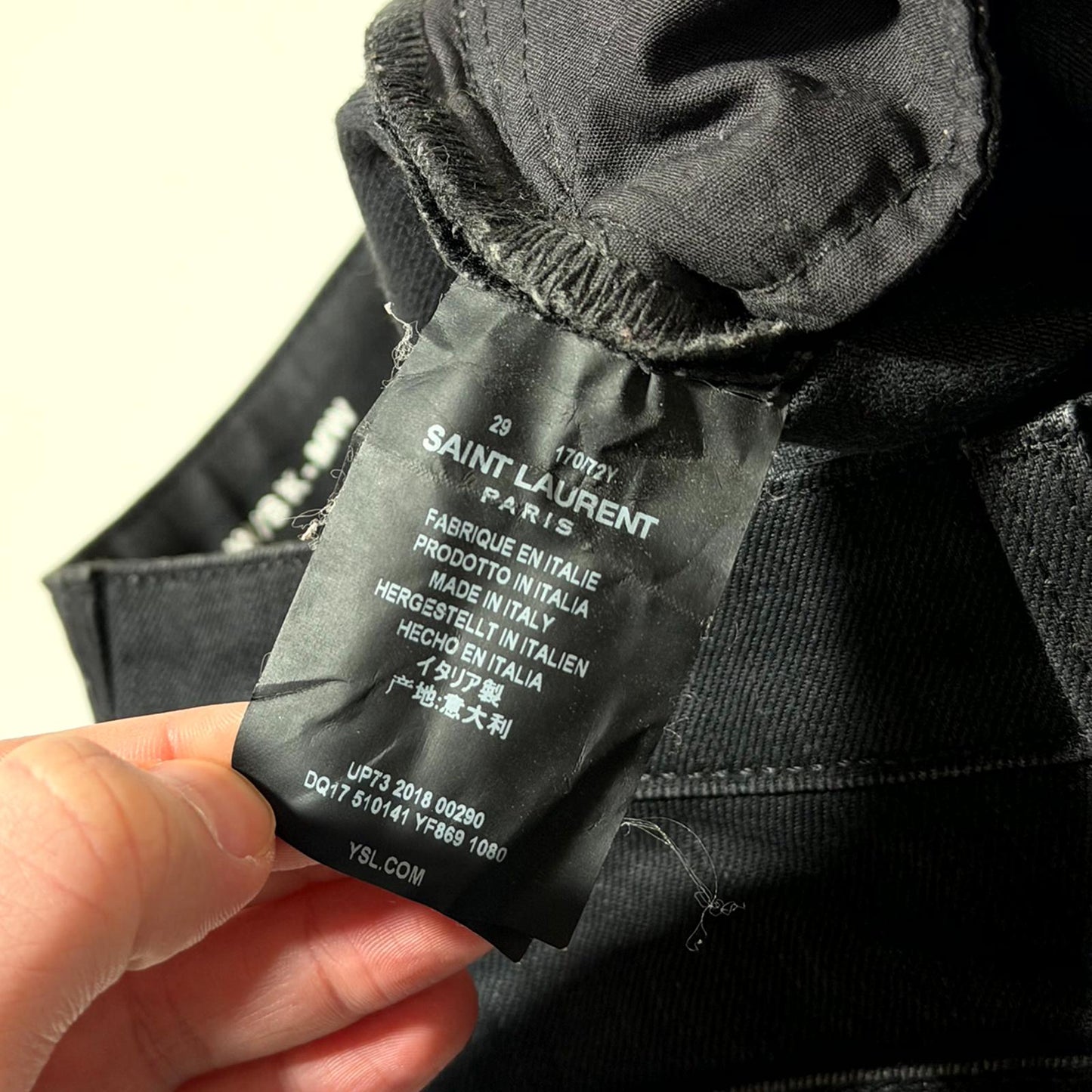 2018 Saint Laurent Paris Black D05 Denim