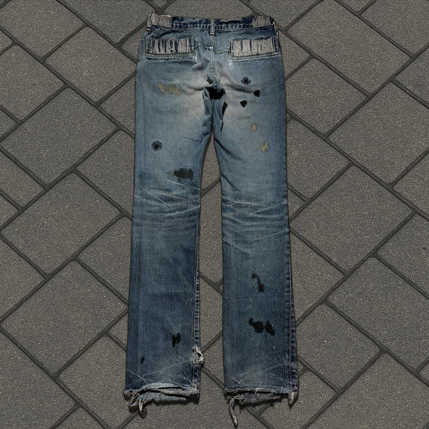 AW06 Undercover Thrashed Bug Denim