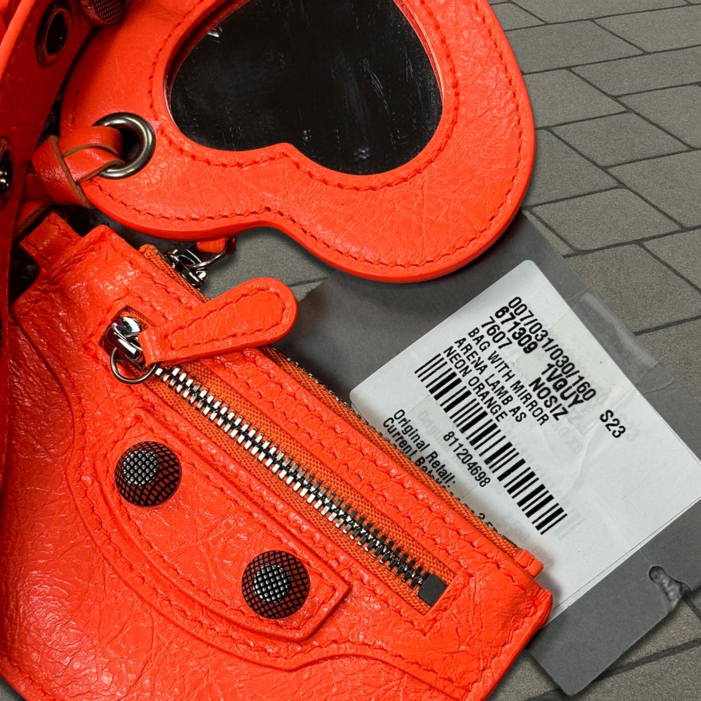 Balenciaga Neon Orange Le Cagole Handbag