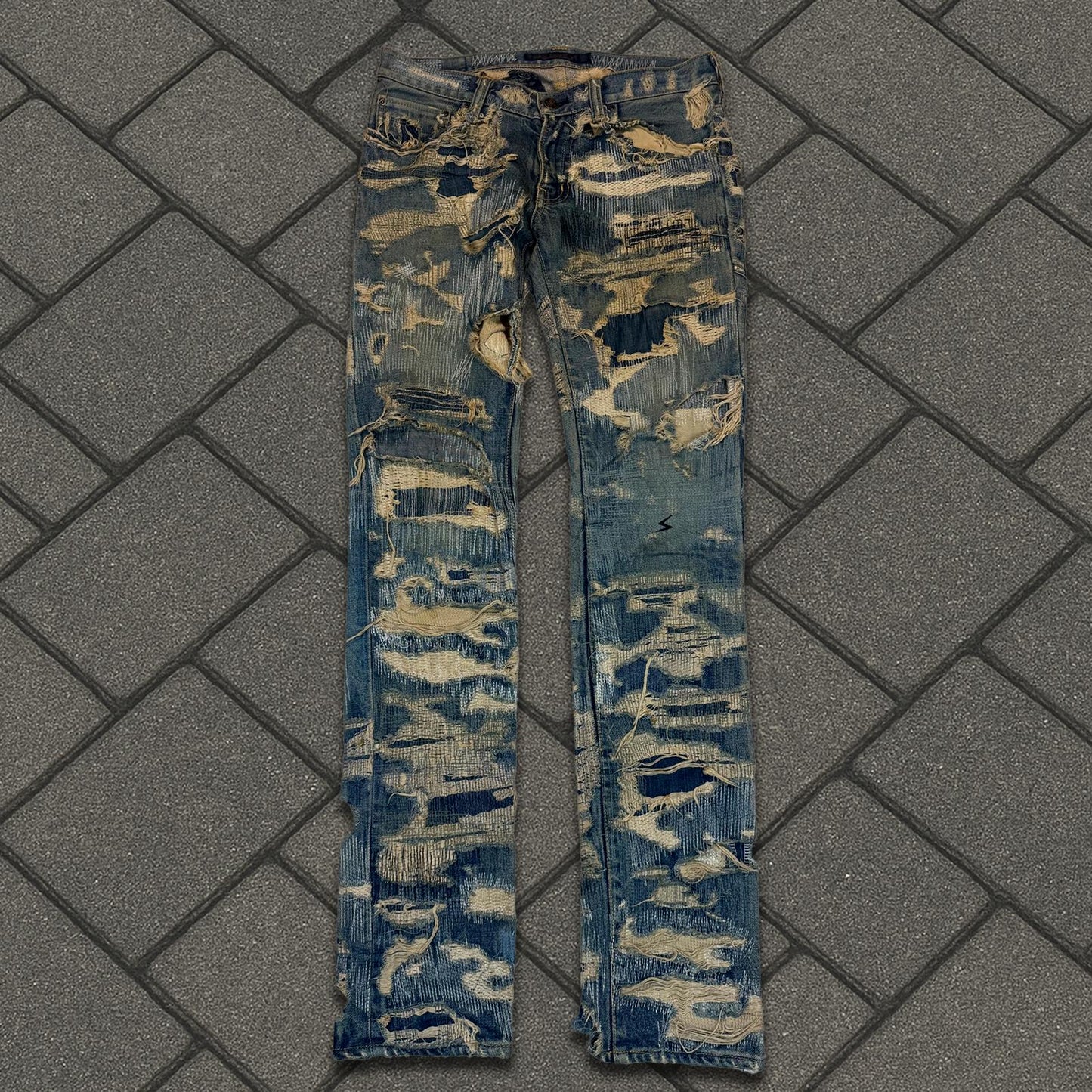 AW05 Undercover “Arts & Crafts” 85 Blue Boro Denim