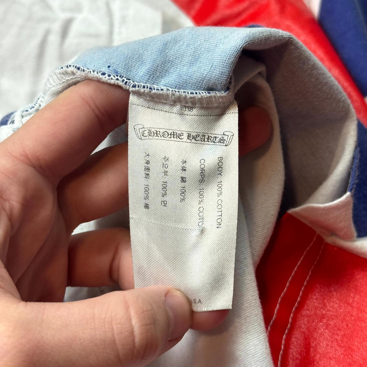 Chrome Hearts Pete Punk UK Flag Tee