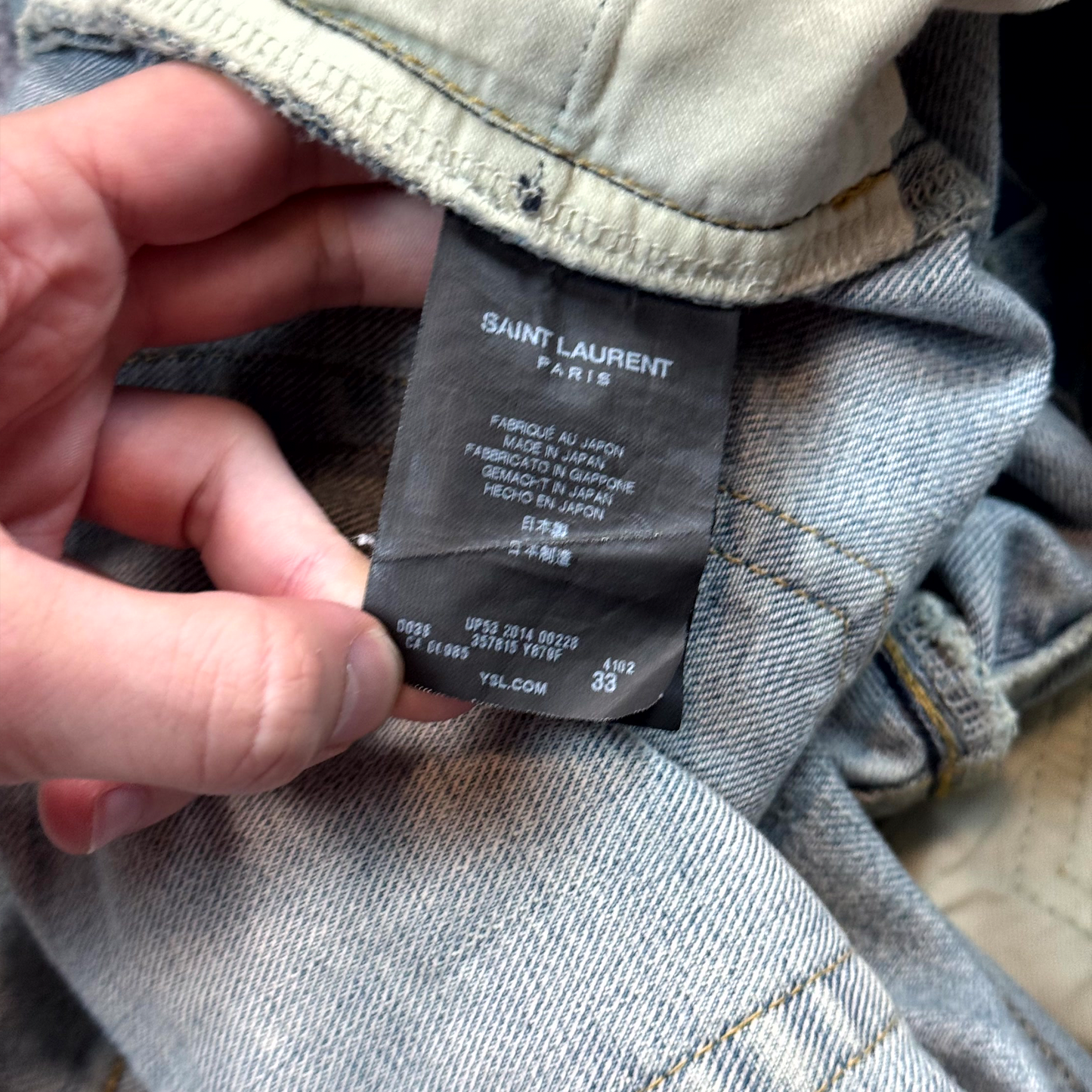 FW14 Saint Laurent Paris Crash D02 Denim