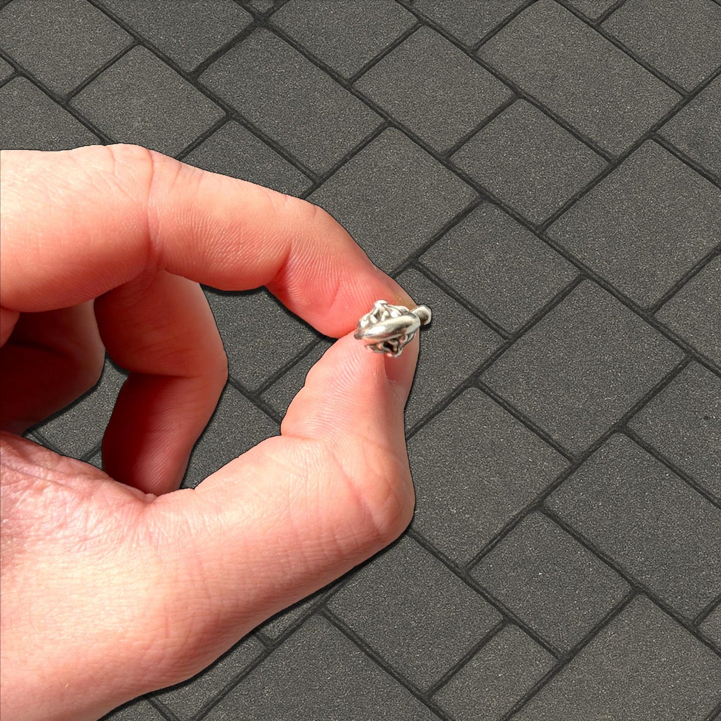 Chrome Hearts Plus Ball Zipper Pull